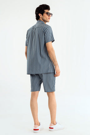 SIGNATURE STRIPE SHORTS SET