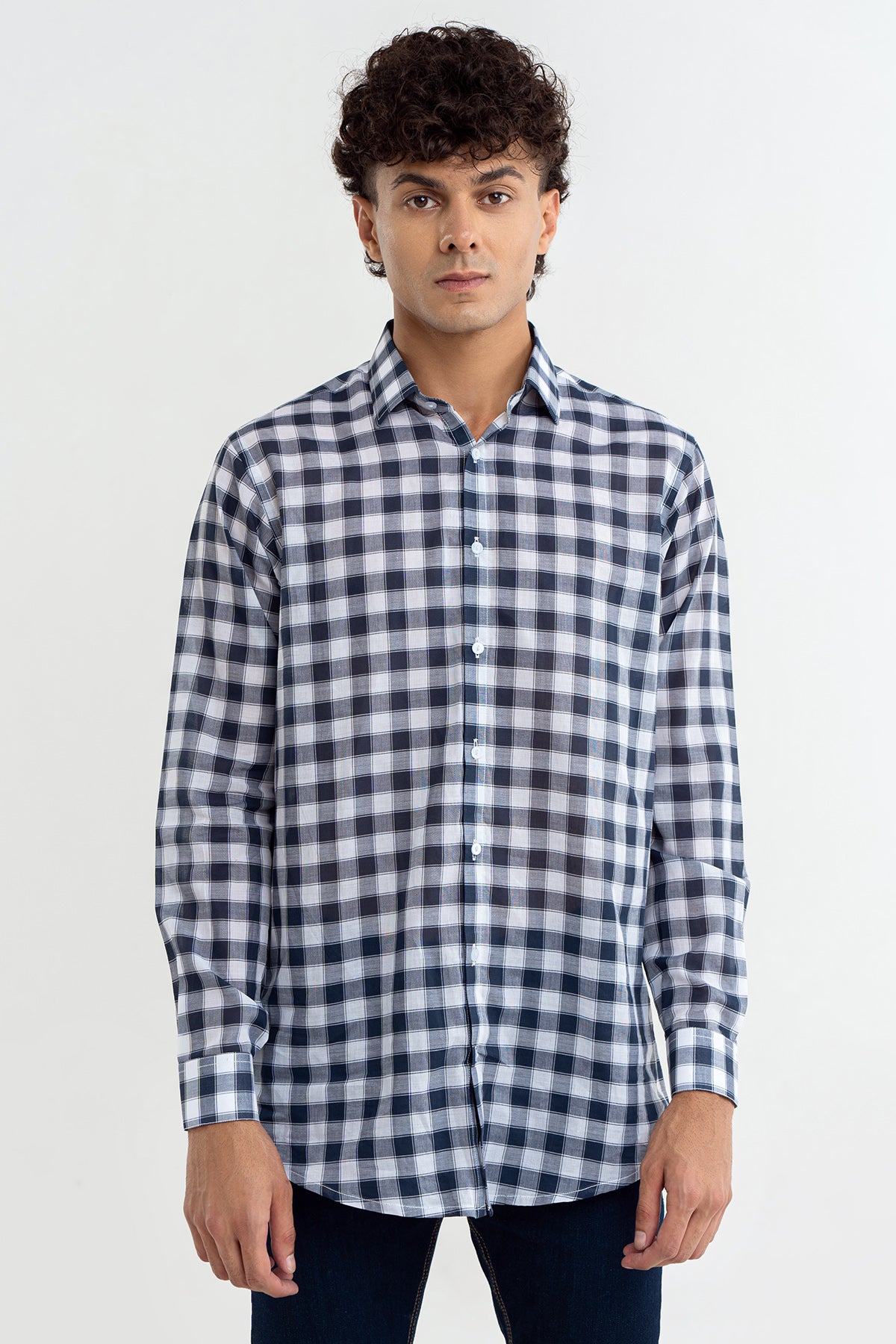 NAVY CASUAL SHIRT