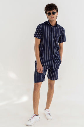 SIGNATURE STRIPE SHORTS SET