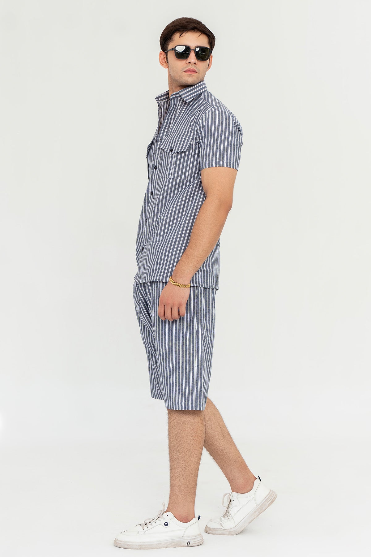 SIGNATURE STRIPE SHORTS SET